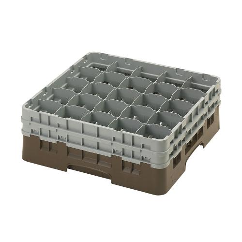 Cambro Camrack Full Size Glass Rack 25 Compartment H15.5cm (Brown)
