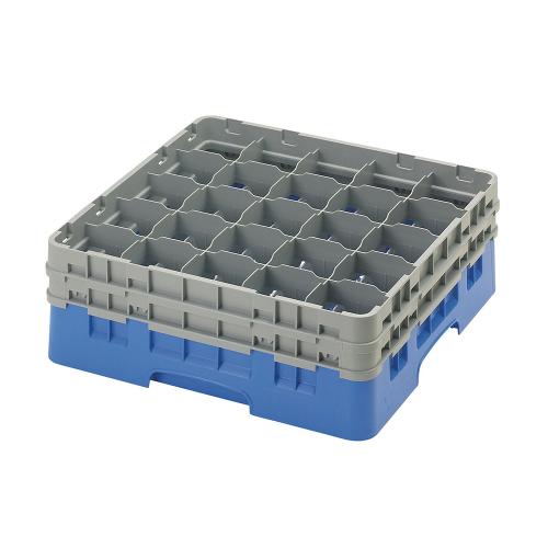 Cambro Camrack Full Size Glass Rack 25 Compartment H15.5cm (Blue)
