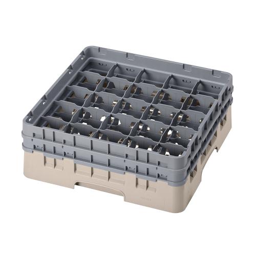 Cambro Camrack Full Size Glass Rack 25 Compartment H15.5cm (Beige)