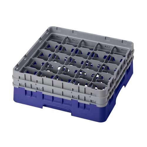 Cambro Camrack Full Size Glass Rack 25 Compartment H15.5cm (Navy Blue)