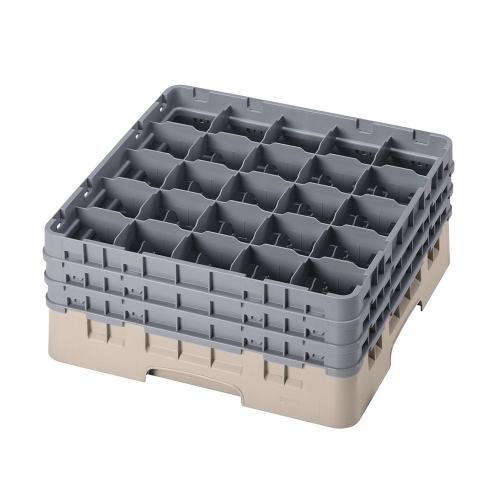 Cambro Camrack Full Size Glass Rack 25 Compartment H17.4cm (Beige)