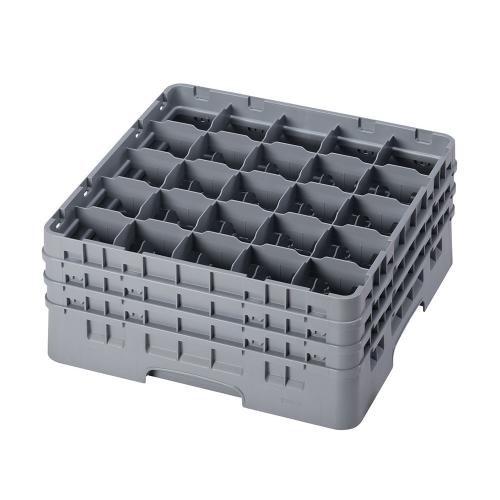 Cambro Camrack Full Size Glass Rack 25 Compartment H19.6cm (Soft Gray)