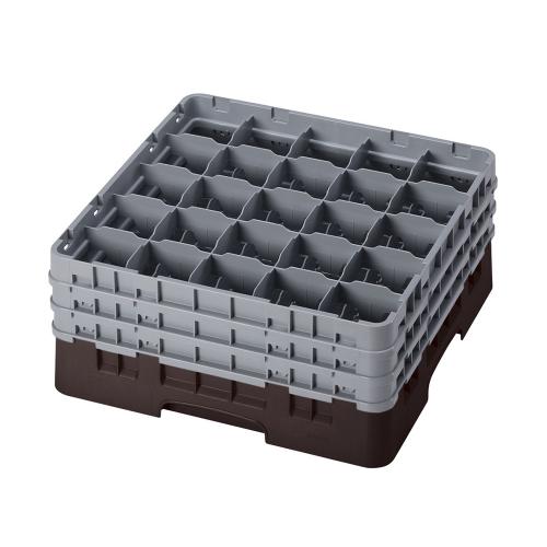 Cambro Camrack Full Size Glass Rack 25 Compartment H19.6cm (Brown)