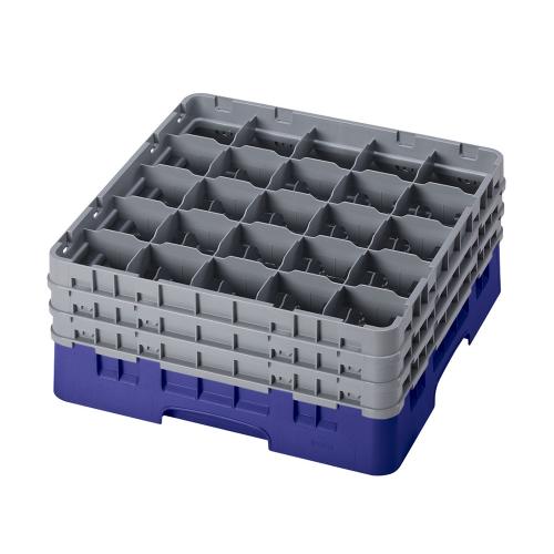 Cambro Camrack Full Size Glass Rack 25 Compartment H19.6cm (Navy Blue)