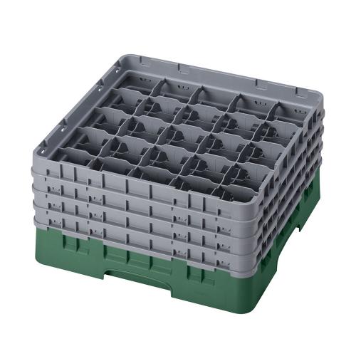 Cambro Camrack Full Size Glass Rack 25 Compartment H21.5cm (Sherwood Green)