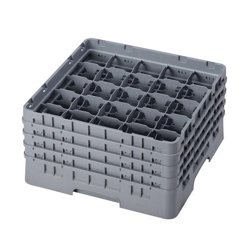 Cambro Camrack Full Size Glass Rack 25 Compartment H21.5cm (Soft Gray)