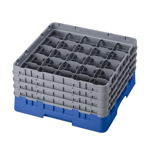 Cambro Camrack Full Size Glass Rack 25 Compartment H21.5cm (Blue)