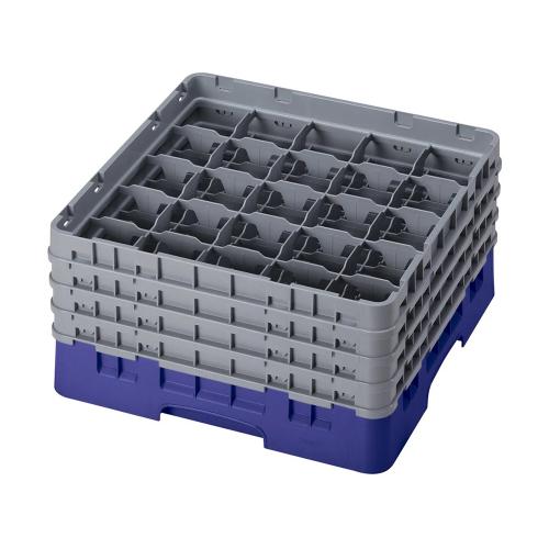 Cambro Camrack Full Size Glass Rack 25 Compartment H21.5cm (Navy Blue)