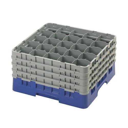 Cambro Camrack Full Size Glass Rack 25 Compartment H23.8cm (Navy Blue)