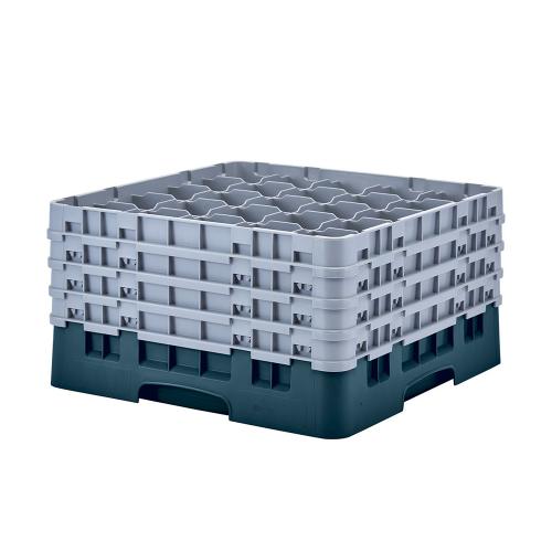 Cambro Camrack Full Size Glass Rack 25 Compartment H23.8cm (Teal)