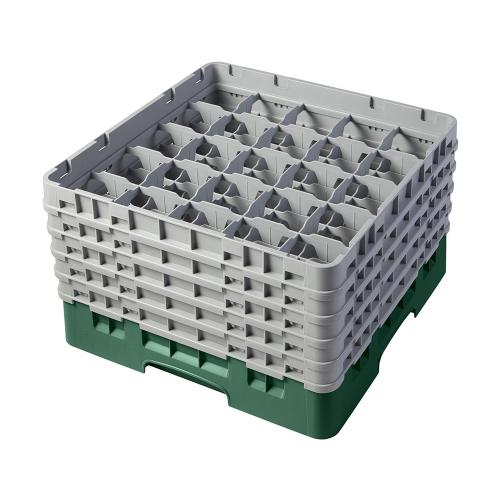Cambro Camrack Full Size Glass Rack 25 Compartment H25.7cm (Sherwood Green)