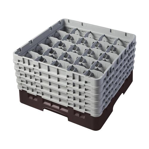 Cambro Camrack Full Size Glass Rack 25 Compartment H25.7cm (Brown)