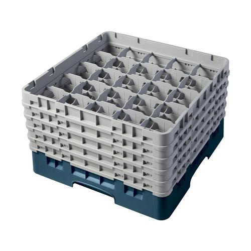Cambro Camrack Full Size Glass Rack 25 Compartment H25.7cm (Teal)