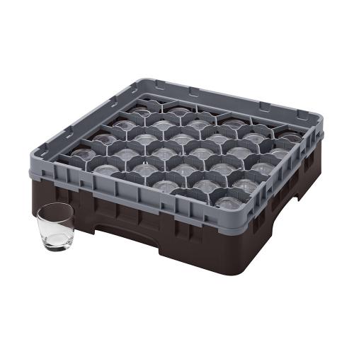 Cambro Camrack Full Size Glass Rack 30 Compartment H9.2cm (Brown)