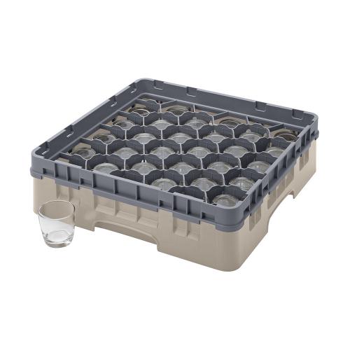 Cambro Camrack Full Size Glass Rack 30 Compartment H9.2cm (Beige)