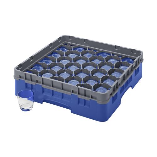 Cambro Camrack Full Size Glass Rack 30 Compartment H9.2cm (Navy Blue)