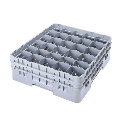 Cambro Camrack Full Size Glass Rack 30 Compartment H13.3cm (Soft Gray)