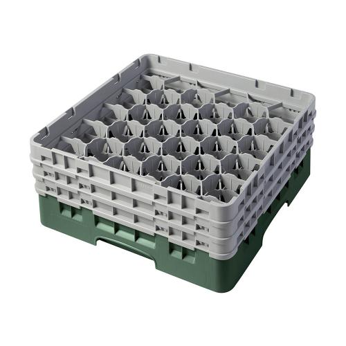 Cambro Camrack Full Size Glass Rack 30 Compartment H17.4cm (Sherwood Green)
