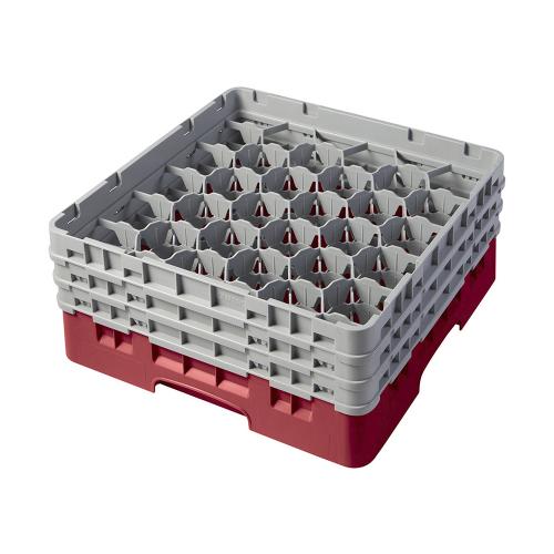 Cambro Camrack Full Size Glass Rack 30 Compartment H17.4cm (Red)