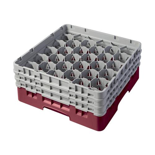 Cambro Camrack Full Size Glass Rack 30 Compartment H17.4cm (Cranberry)