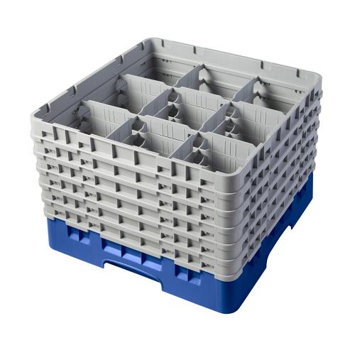 Cambro Camrack Full Size Glass Rack 9 Compartment H29.8cm (Blue)