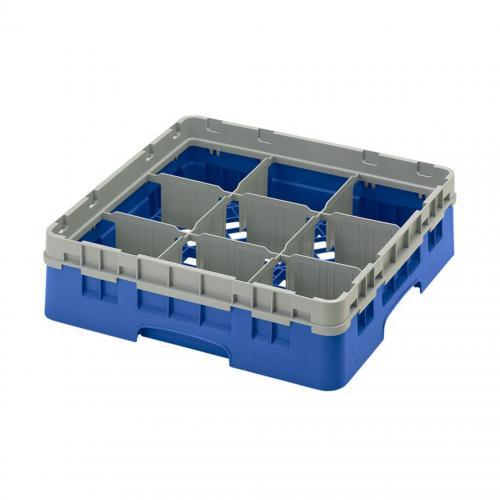 Cambro Camrack Full Size Glass Rack 9 Compartment H9.2cm (Blue)