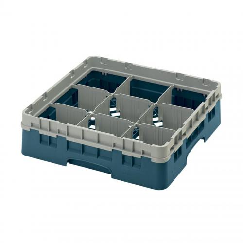 Cambro Camrack Full Size Glass Rack 9 Compartment H9.2cm (Teal)