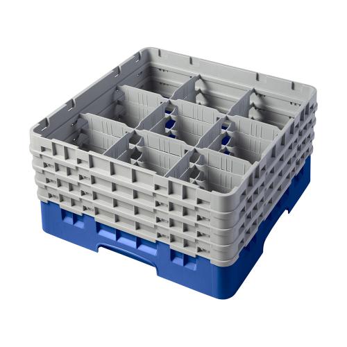 Cambro Camrack Full Size Glass Rack 9 Compartment H21.5cm (Blue)
