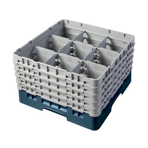 Cambro Camrack Full Size Glass Rack 9 Compartment H25.7cm (Teal)