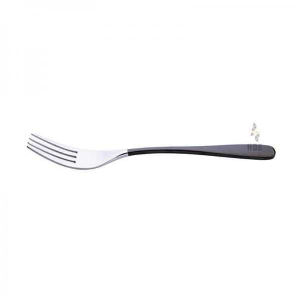 Auenberg Classio 8005 Mirror Polished Table Fork 19.9cm (Silver With Handle Black)