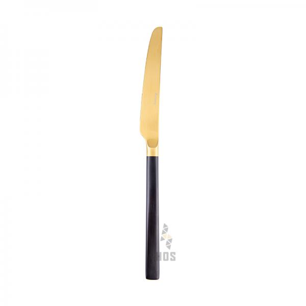 Auenberg Vale 4802 Satin Finished Table Knife 24cm (Gold With Handle Black)