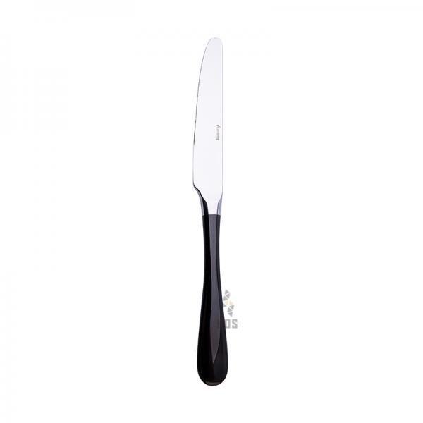 Auenberg Classio 8005 Mirror Polished Table Knife 24cm (Silver With Handle Black)
