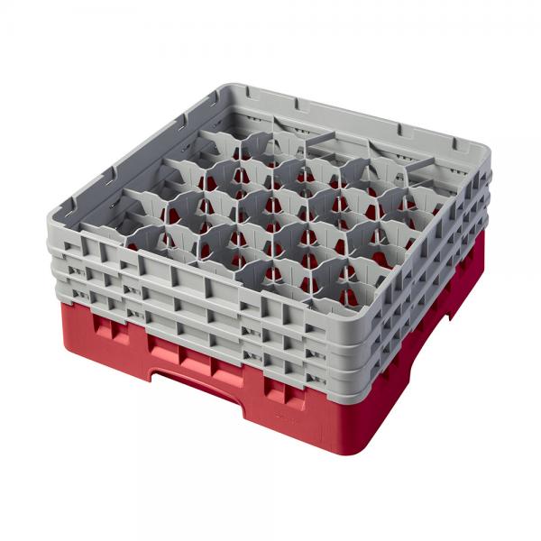 Cambro Camrack Full Size Glass Rack 20 Compartment H17.4cm (Red)