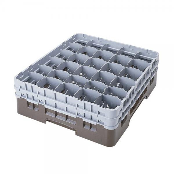 Cambro Camrack Full Size Glass Rack 30 Compartment H13.3cm (Brown)